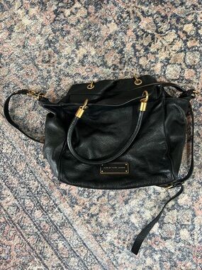 Marc by Marc Jacobs Black Leather Classic Satchel Bag